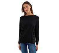 CECIL Damen 3227276 Shirt in Unifarbe, Black, XX-Large