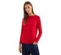 CECIL Damen 3227276 Shirt in Unifarbe, Fiery red, XXL