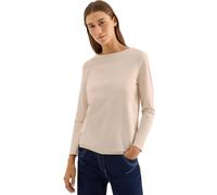 CECIL Damen 3227276 Shirt in Unifarbe, Oat Milk beige, X-Small