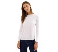 CECIL Damen 3227276 Shirt in Unifarbe, White, L