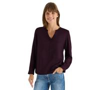 CECIL Damen 3227461 Basic V-Neck Shirt, Eggplant red, Small