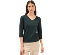 Cecil Damen Basic V-Neck Shirt in Grün, Gr: L