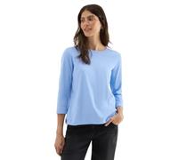 CECIL Damen 3227462 Shirt mit Rippstruktur, Sporty Light Blue, XX-Large