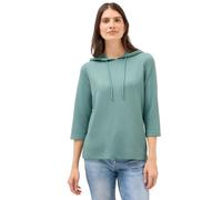 Hoodie CECIL, Damen, Gr. L (42), grün (jewel grün), Sweatware, Obermaterial: 55% Viskose, 42% Polyester, 3% Elasthan. Futter: 65% Polyester, 35% Viskose, unifarben, casual, regular fit normal, ohne Au