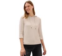 CECIL Damen 3227474 Hoodie Shirt In Rippstruktur, Oat Milk Beige, XS EU