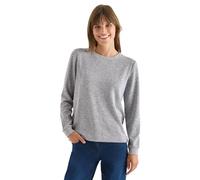 CECIL Damen 3227755 Shirt mit Knöpfen, urban Dark Blue Melange, X-Large