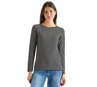 Cecil Damen Gestreiftes Shirt in Schwarz, Gr: M