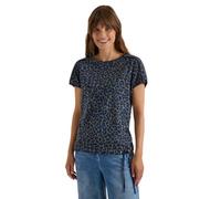 Print-Shirt CECIL, Damen, Gr. S (38), dried olive grün, Jersey, Obermaterial: 50% Baumwolle, 50% Modal, hüftlang, U-Boot-Ausschnitt, angeschnitten, Shirts, U-Boot Ausschnitt, angeschnittene Ärmel (324