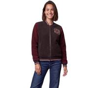 Cardigan CECIL, Damen, Gr. S (38), berry rot, Stoff, Außenmaterial: 100% Polyester. Innenmaterial: 65% Polyester, 35% Viskose, unifarben, normal normal, Rundhals, elastischer Bund, Strickjacken, aus s