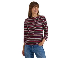 Cecil Damen 3231409 3/4-Arm Shirt mit Boat Neck und Streifen
