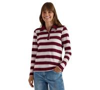 CECIL - Langarm Poloshirt mit Knöpfen red wine - Gr. - S