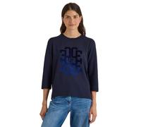 Cecil Damen 3231413 3/4-Arm Shirt mit Rundhals und Wording