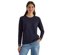 Cecil Damen 3231626 Langarm Shirt mit Rundhals und Streifendetail (1er Pack)
