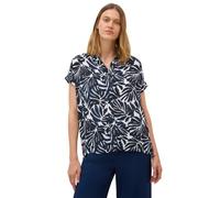 CECIL Damen 3411860 Gemusterte Bluse, urban Dark Blue, X-Large