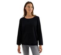 CECIL Damen 3411876 Bluse in Unifarbe, Black, Large