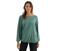 CECIL Damen 3411876 Bluse in Unifarbe, Jewel Green, XX-Large