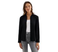 CECIL Damen 3411878 Hemdbluse in Unifarbe, Black, Large