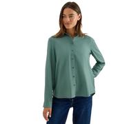 CECIL Damen 3411878 Hemdbluse in Unifarbe, Jewel Green, Large