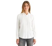 CECIL Damen 3411878 Hemdbluse in Unifarbe, Vanilla White, M
