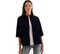 Hemdbluse CECIL, Damen, Gr. M (40), urban dunkelblau, Web, Obermaterial: 100% Baumwolle, casual, regular fit normal, Halbarm gerader Abschluss, Blusen, mit Brust Tasche (20498247-M) urban dunkelblau