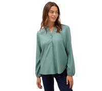 Langarmbluse CECIL, Damen, Gr. L (42), grün (jewel grün), Web, Obermaterial: 100% Viskose, unifarben, casual, lässig geschnitten hüftbedeckend, Rundhals, Langarm elastischer Bund, Blusen, Tunika, Spli