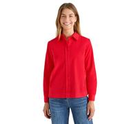 Langarmbluse CECIL, Damen, Gr. XXL (46), rot (fiery rot), Cord, Obermaterial: 100% Baumwolle, unifarben, casual, regular fit hüftbedeckend, Rundhals, Langarm Manschette, Blusen, mit Hemdkragen (908074