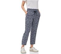 CECIL Damen 3716650 Gemusterte Loose Fit Hose, urban Dark Blue, L / 28L