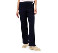 Stoffhose CECIL, Damen, Gr. XL (44), Länge 30, urban dunkelblau, Web, Obermaterial: 67% Viskose, 28% Nylon, 5% Elasthan. Futter: 100% Polyester, unifarben, casual, loose fit knöchellang, Hosen, mit Ta