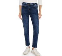 Slim-fit-Jeans CECIL "Style Vicky", Damen, Gr. 34, Länge 30, mid blau used wash, Denim/Jeans, Obermaterial: 89% Baumwolle, 8% Polyester, 3% Elasthan. Futter: 52% Polyester, 48% Baumwolle, unifarben, s