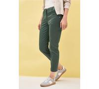 Cecil Damen 7/8 Straight Leg Hose in Grün, Gr: 32
