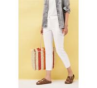 Cecil Damen 7/8 Straight Leg Hose in Weiß, Gr: 38