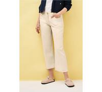 Cecil Damen 7/8 Wide Leg Hose in Beige, Gr: 36