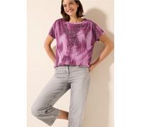 Cecil Damen Ausbrenner-Shirt in Rosa, Gr: XXL