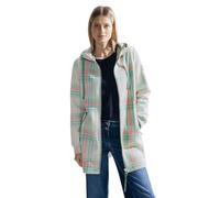 Cecil Damen B100996 Scuba Mantel Kariert, raw salvia Green, L