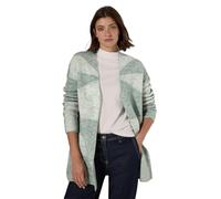 CECIL Damen B253893 TOS_Open AOP Cardigan, Glaced Green Melange, XS EU