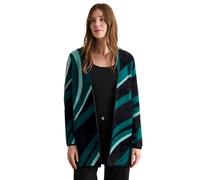 CECIL Damen B253910 Federgarn Cardigan, Schwarz, L EU