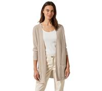 CECIL Damen B253948 Offener Feinstrick Cardigan, Desert beige Melange, S