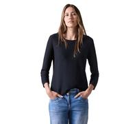 CECIL Damen B302720 Strukturshirt, universal Blue, Large