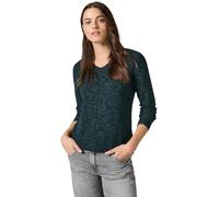 CECIL Damen B302767 Strukturmix-Pullover, Heather Fir Green Melange, S EU