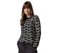 Cecil - Kuscheliger Jaquard Pullover schwarz - Gr. - S