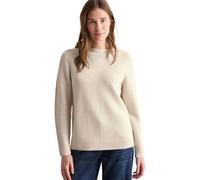 CECIL Damen B303137 Two-Tone Strukturpullover, Pearl Beige, XXL EU