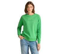 CECIL Damen B303216 Sweatshirt mit Stickerei, iced neon Green, XL