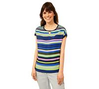 CECIL Damen B317843 Multicolor Streifenshirt, River Blue, S