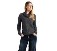 CECIL Damen B320665 Langarmshirt, Black Melange, L