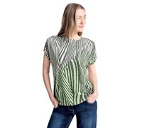 CECIL Damen B321315 Gestreiftes T-Shirt, cool Khaki, XL