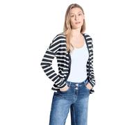 CECIL Damen B321320 Gestreifter Cardigan, universal Blue, L