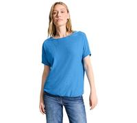 CECIL Damen B321619 3D Jacquard T-Shirt, Azure Blue, M