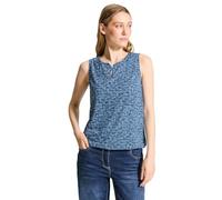 CECIL Damen B321628 Burn-Out Print Top, Easy Blue, Medium