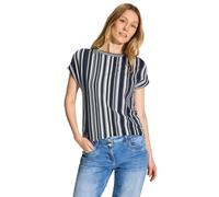 Cecil Damen B321785 Gestreiftes T-Shirt, Universal Blue,XS