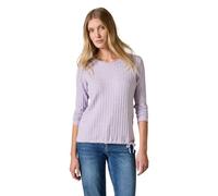 CECIL Damen B321895 EOS_Cosy Rib Shirt, Wild Lilac Melange,S